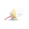 Succhietto con tappo 2 pezzi YELLOW/PINK